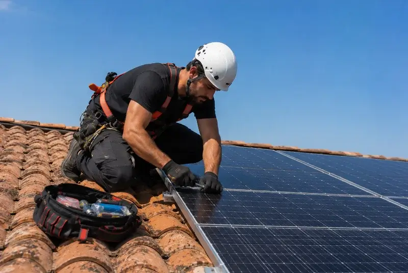 Maintenance et monitoring de panneaux solaires à Saint-Castin